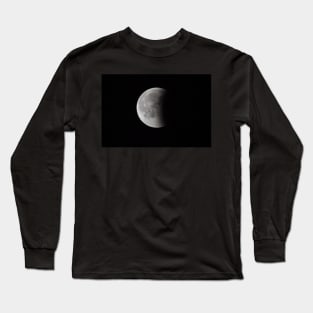 Super Bloody Moon, full eclipse last phase Long Sleeve T-Shirt